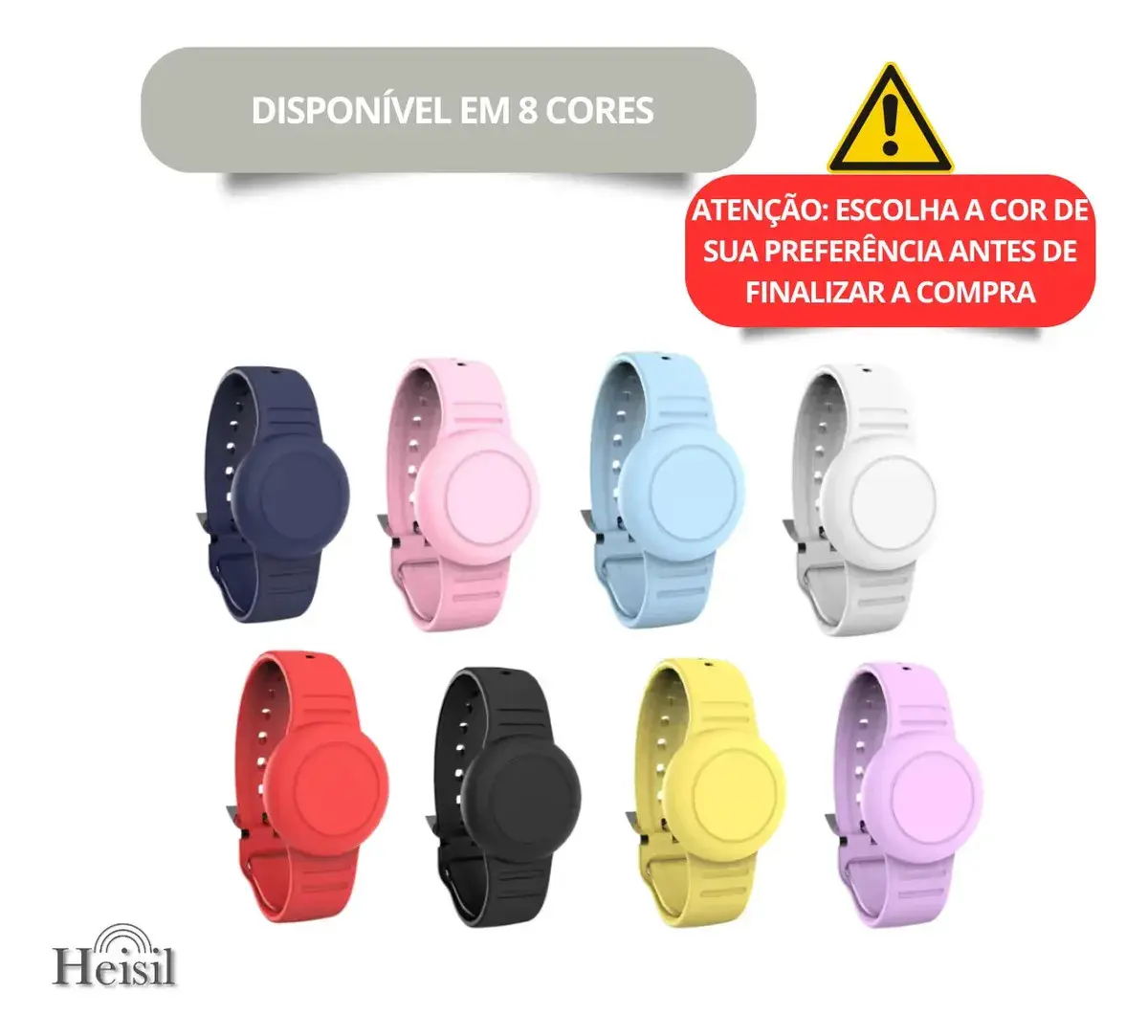 Pulseira Compatível Suporte Para Rastreador Airtag Silicone Impermeável Com Tampa Cor VERMELHO thumbnail 3