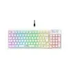 Teclado Mecanico Gamer Force One Yari, RGB, Switchs Gateron Amarelo, Keycap Personalizável, Hotswap, Cabo Removível, Branco - FR.TC.YA.01 - 1