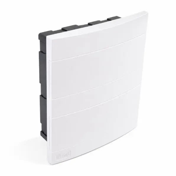 Quadro de Distribuição 24 Disjuntores DIN Embutir| CD 24 Bet Plásticos (Branco)