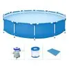 Piscina Bestway 7000 Litros Estrutural com Bomba Filtrante 110v e forro - 1