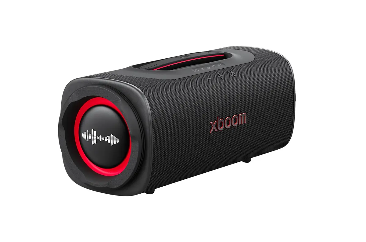 Caixa de Som LG Boombox Speaker XBOOM Blast 220W Bluetooth Bat. 36h IP68 | Design único, som potente e luzes de festa