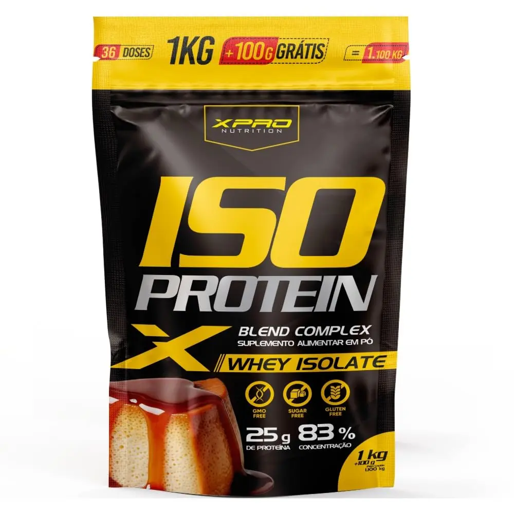 Whey Protein Iso Protein Blend Complex - XPRO Nutrition (1,1Kg, Pudim de Caramelo)