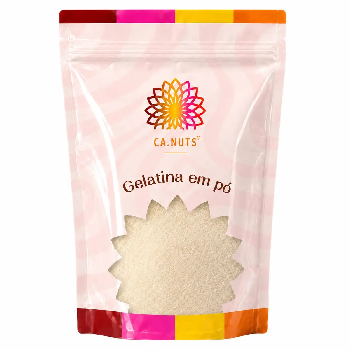 Gelatina em pó Ca.nuts Pura sem sabor 500g | Incolor
