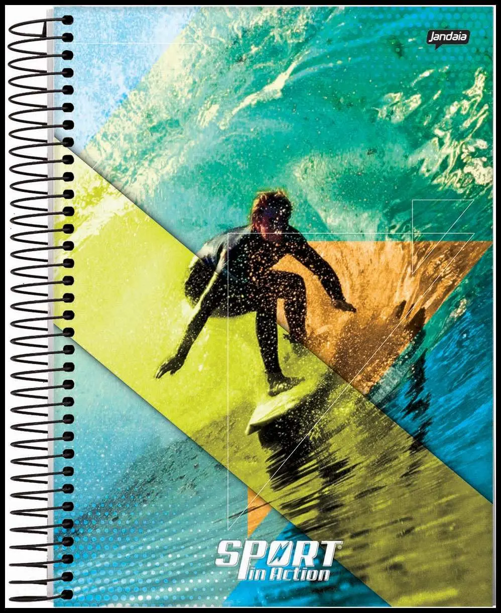 Kit de Cadernos, Jandaia, Universitário, 20 Matérias, Capa Dura, Sport, 320 Folhas, Pacote com 2 - 1