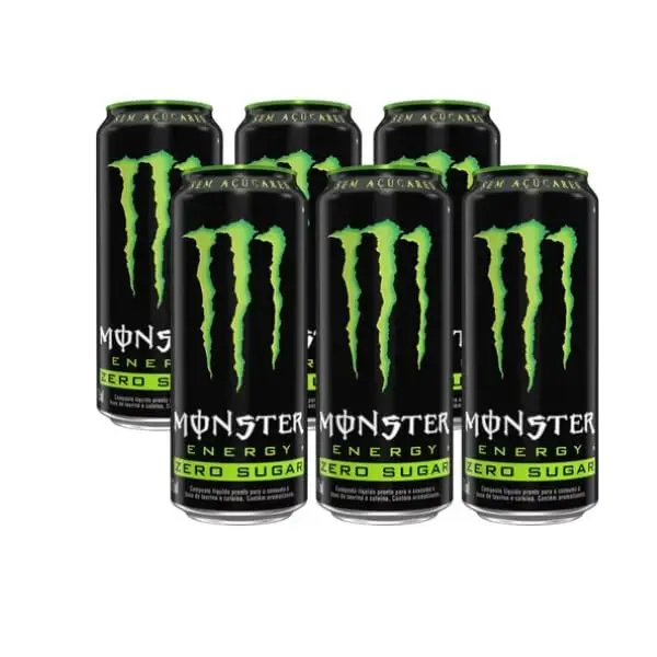 Pack de Monster Energy Zero Açucar - 6 unidades de 473ml - 1