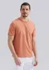 Camiseta Slim Masculina Manga Curta Marrom - 1
