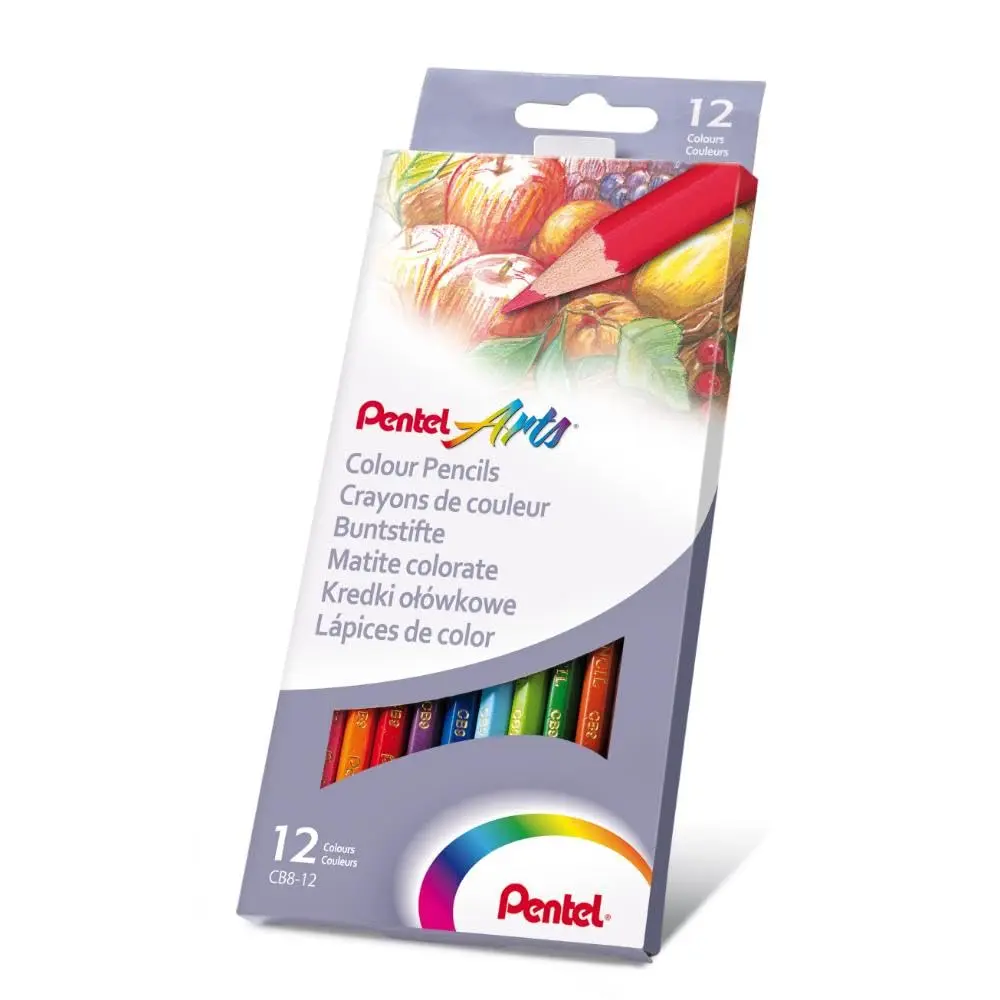Pentel Lápis de cor 12 Cores CB8-12U