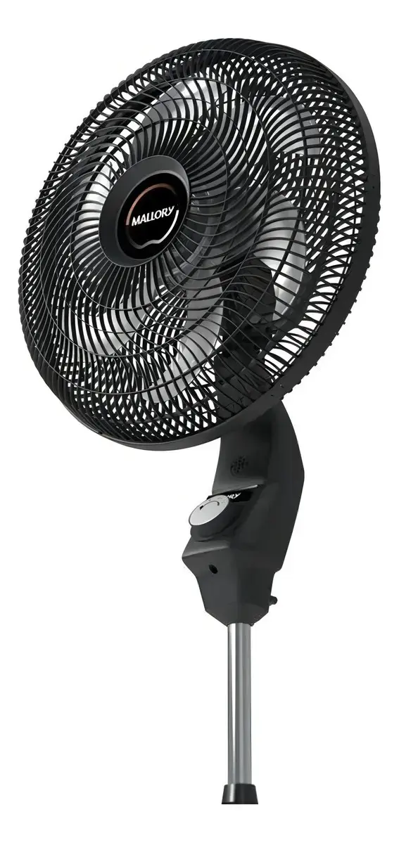 Ventilador Mallory Coluna Éolo 40cm Cor Da Estrutura Preto Cor Das Pás grafite Diâmetro 40 Cm 6 pás