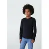 Camiseta Infantil Manga Longa Preta - 1
