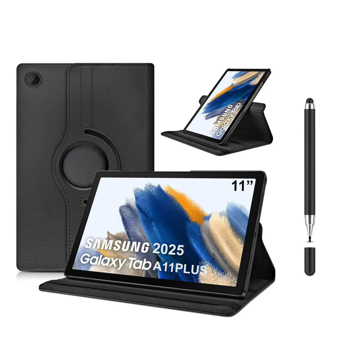 Capa Case Tablet Giratoria compatível com Samsung Galaxy Tab A11+ plus 11 polegadas 2025 + Caneta Touch