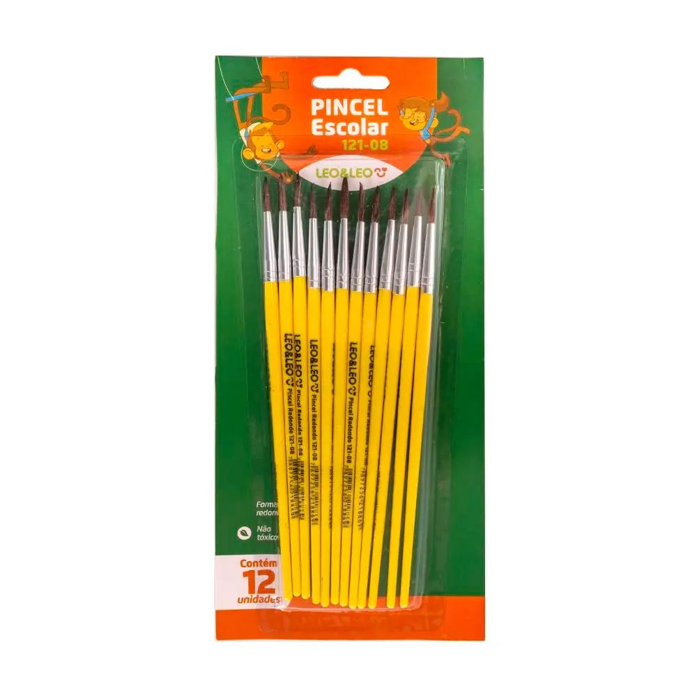 PINCEL ESCOLAR REDONDO REF.121-08 PCT/12 LEOELEO