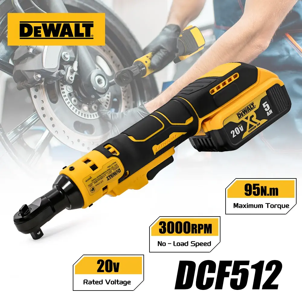 Chave de Impacto Elétrica Sem Fio Dewalt DCF512 20V, Ferramenta Leve e Sem Escovas - 1