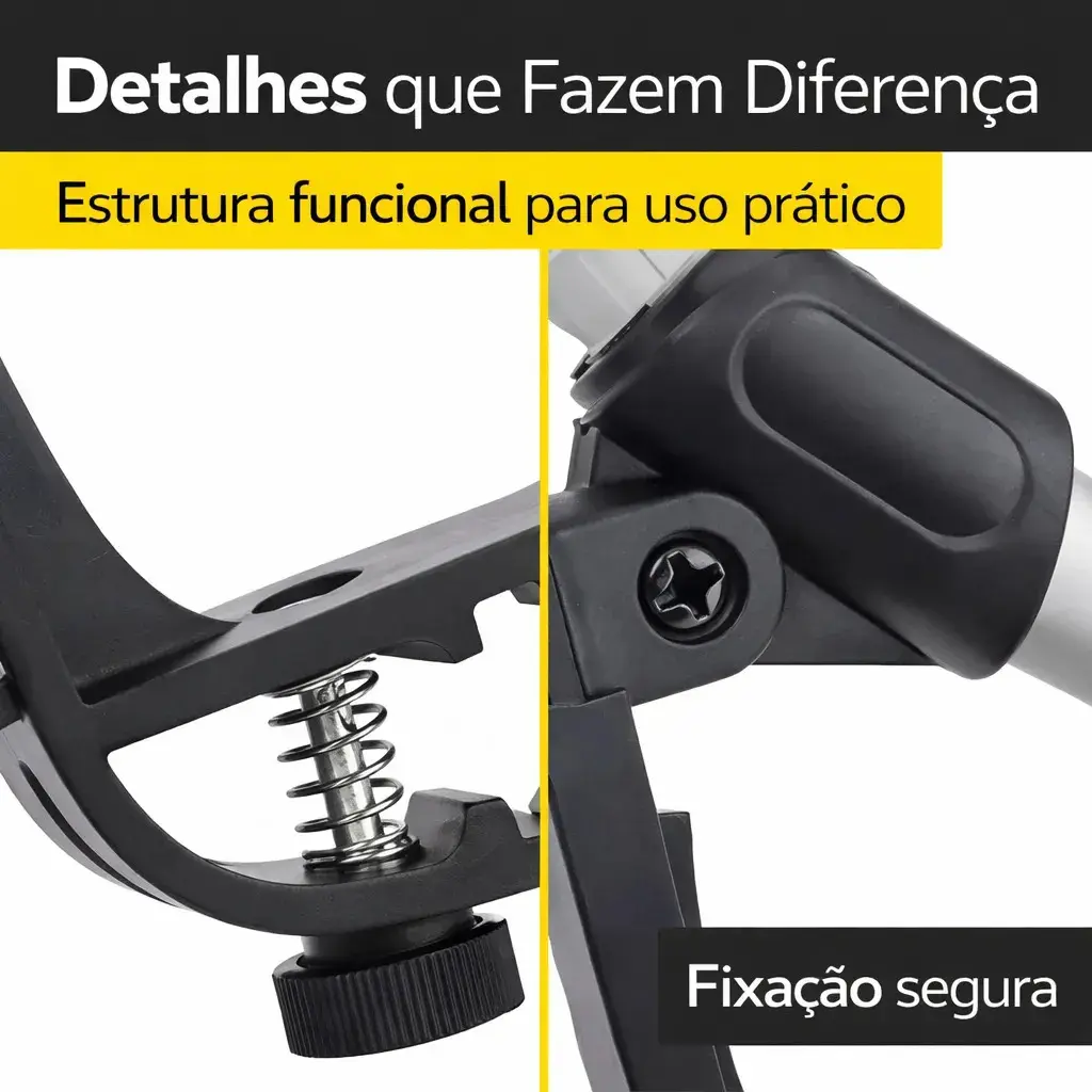 Par de Suportes Clamp para Microfone Dc Music, com Ângulo Ajustável, para Bateria e Percussão thumbnail 2