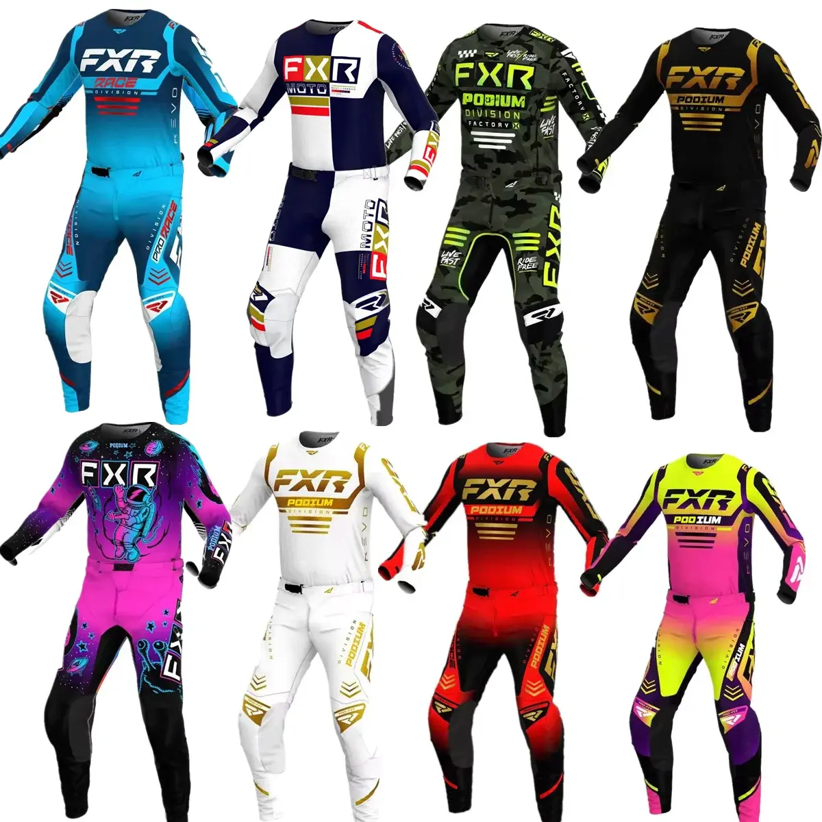 Conjunto de Equipamentos de Motocross 2026 Podium: Camisa e Calça para Moto Off-Road e Enduro - 1
