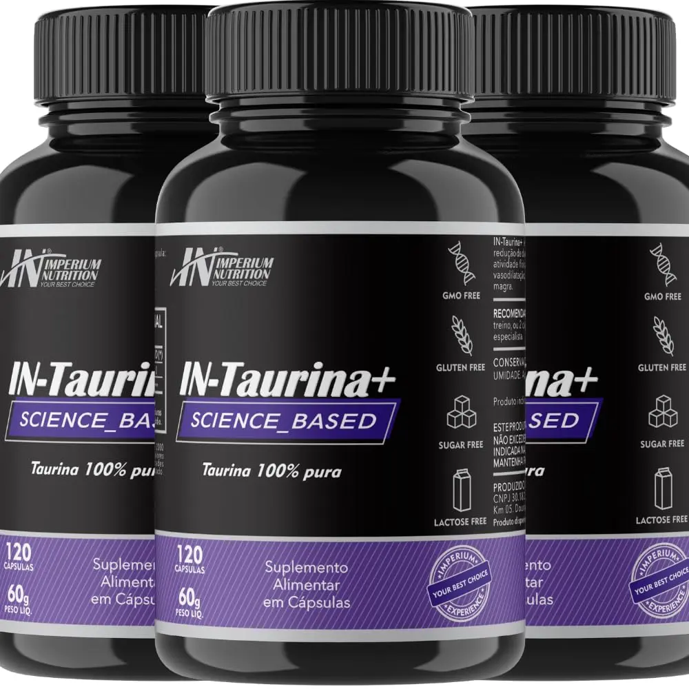 3X Taurina (360 Cápsulas) IN-Taurina+ Imperium Nutrition