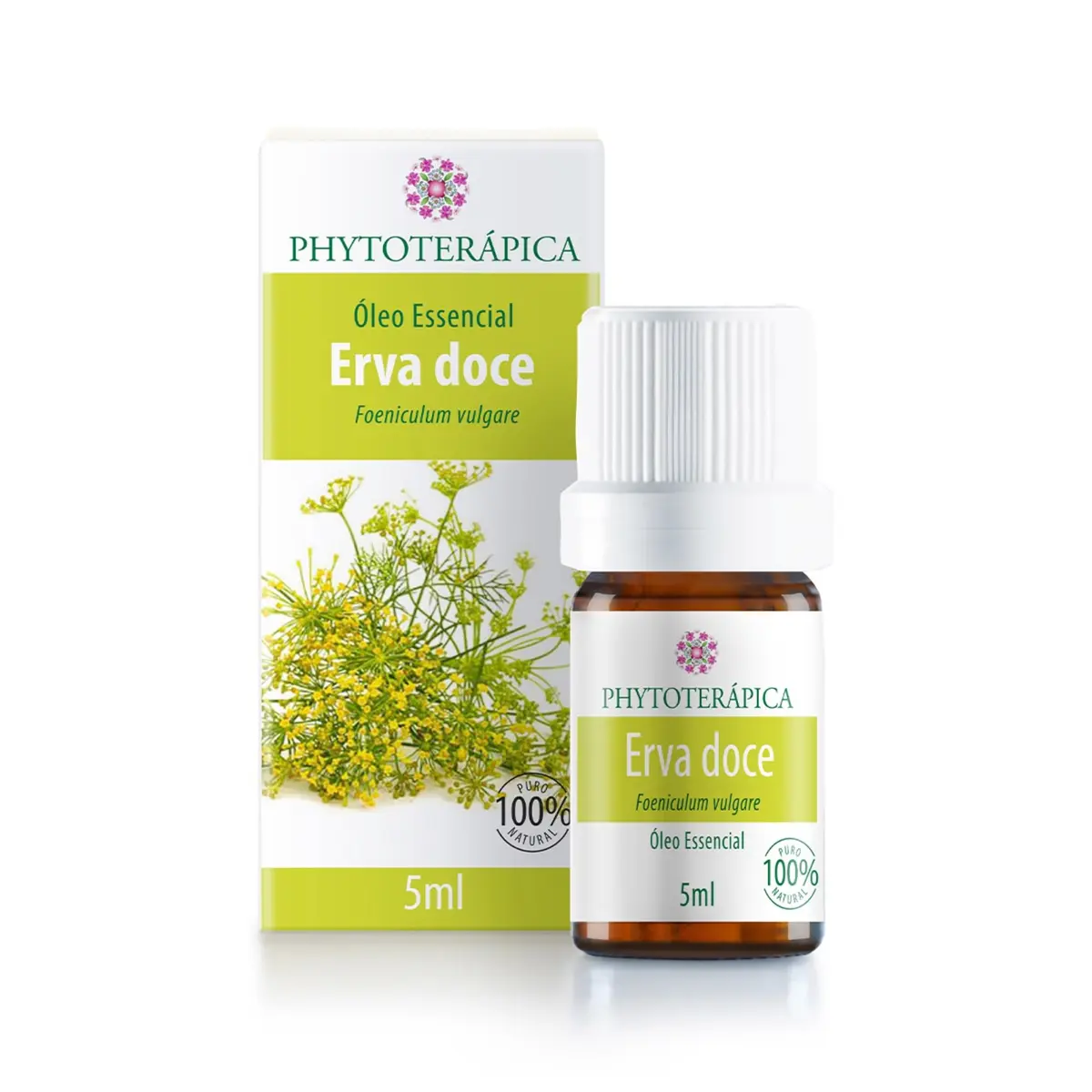 Óleo Essencial de Erva-Doce 5ml - Equilibrante Natural - Bem-Estar e Harmonia - Vegano - Phytoterápica