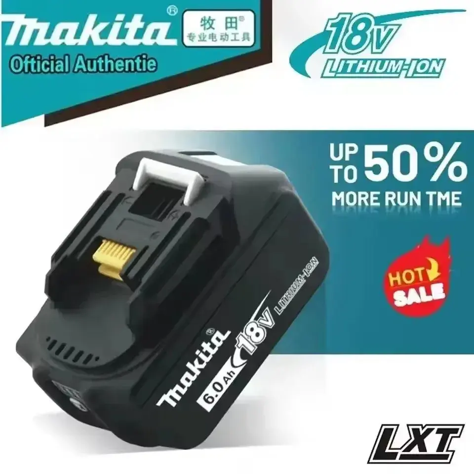Bateria 100% Original Makita 18V Bateria Recarregável Substituindo Bateria de Ferramenta Elétrica Makita BL1830BL1840BL1850BL1860B