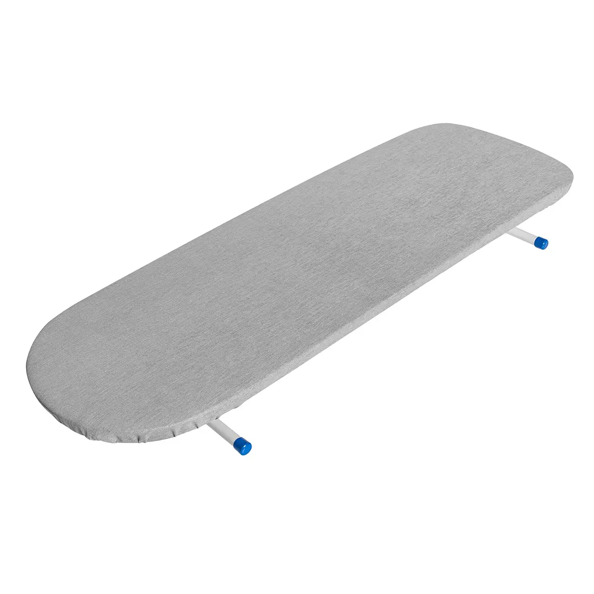 Metaltec Tábua de Passar Roupa Portátil para Apartamento | Em Aço Retrátil e Resistente - Forro Almofadado Térmico Cinza 100% Algodão - 1