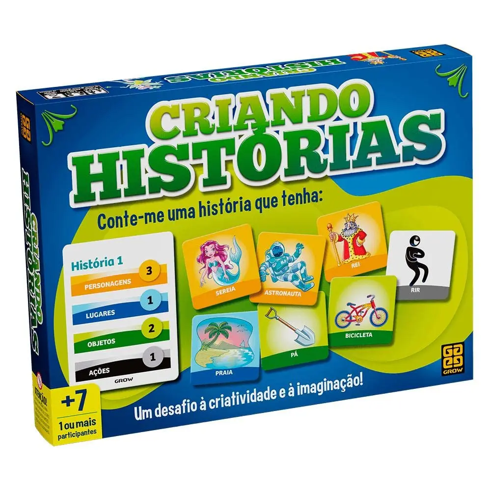 Grow, Jogo Criando Histórias, 1 ou mais Jogadores, a partir de 6 anos - 1