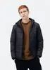Jaqueta Básica Masculina Puffer Com Capuz - Preto Tam M - 1