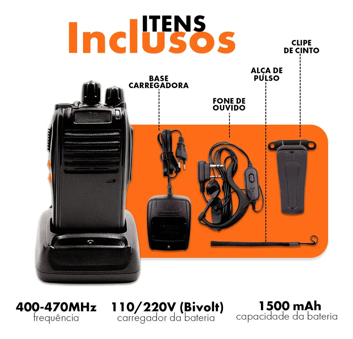 Kit 6 Radio Baofeng Walk Talk Comunicador 16 Ch 12km 777s thumbnail 2
