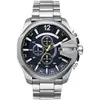 Prime/Relógio Diesel Mega Chief 51MM prata/azul/amarelo - 1