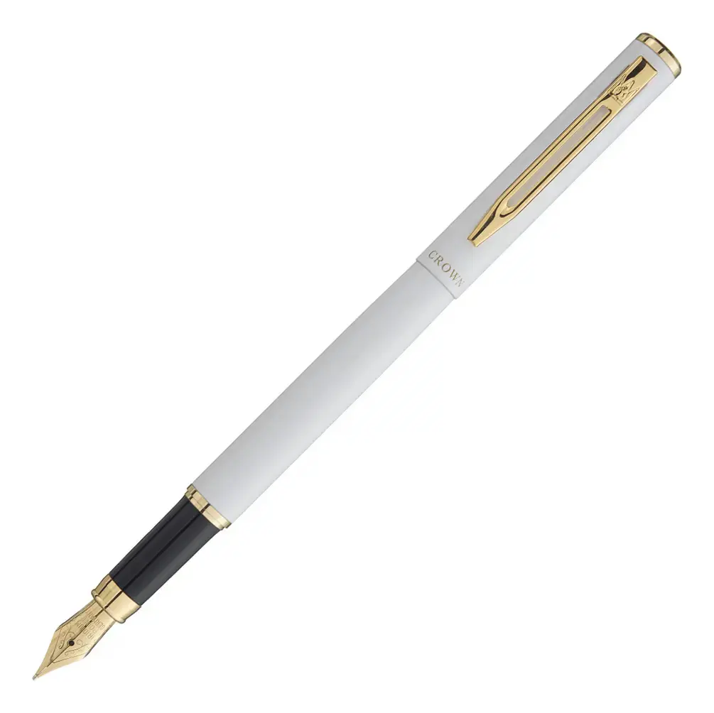 Caneta Crown Capricci Tinteiro Cor da tinta Azul Cor do exterior Branco