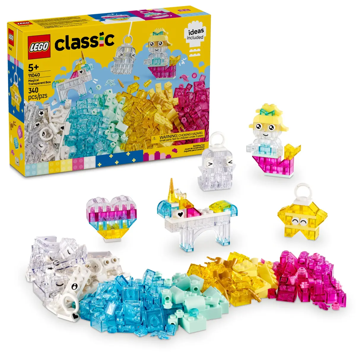 LEGO Classic Caixa Transparente Mágica 11040 (11.040 Peças) - 1