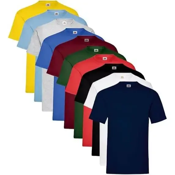 Fruit of The Loom Pack 10 T-shirts de Homem sortidas ou da mesma cor ORIGINAL