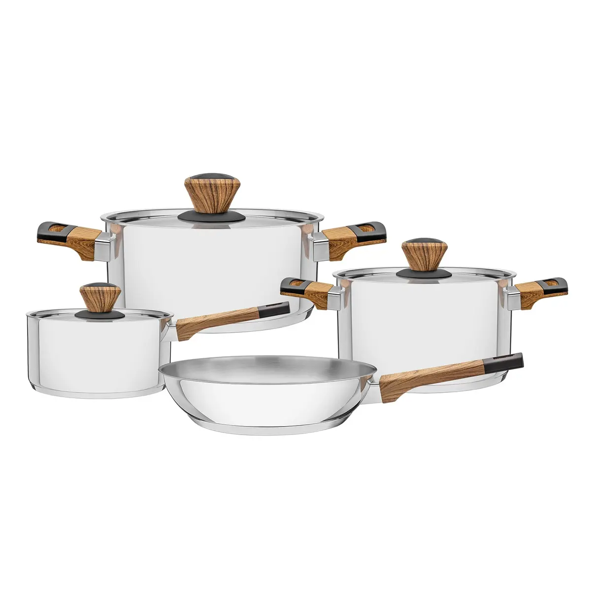Jogo de Panelas, Tramontina, Inox, 4 Peças