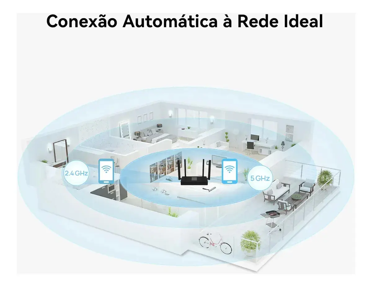 Easymesh | AX3000 Wi-Fi 6¹ | HiConfig Preset |Banda larga maior com 160 MHZ|Alta Velocidade|Conexão mais estável, turbinando sua internet| Preto thumbnail 6