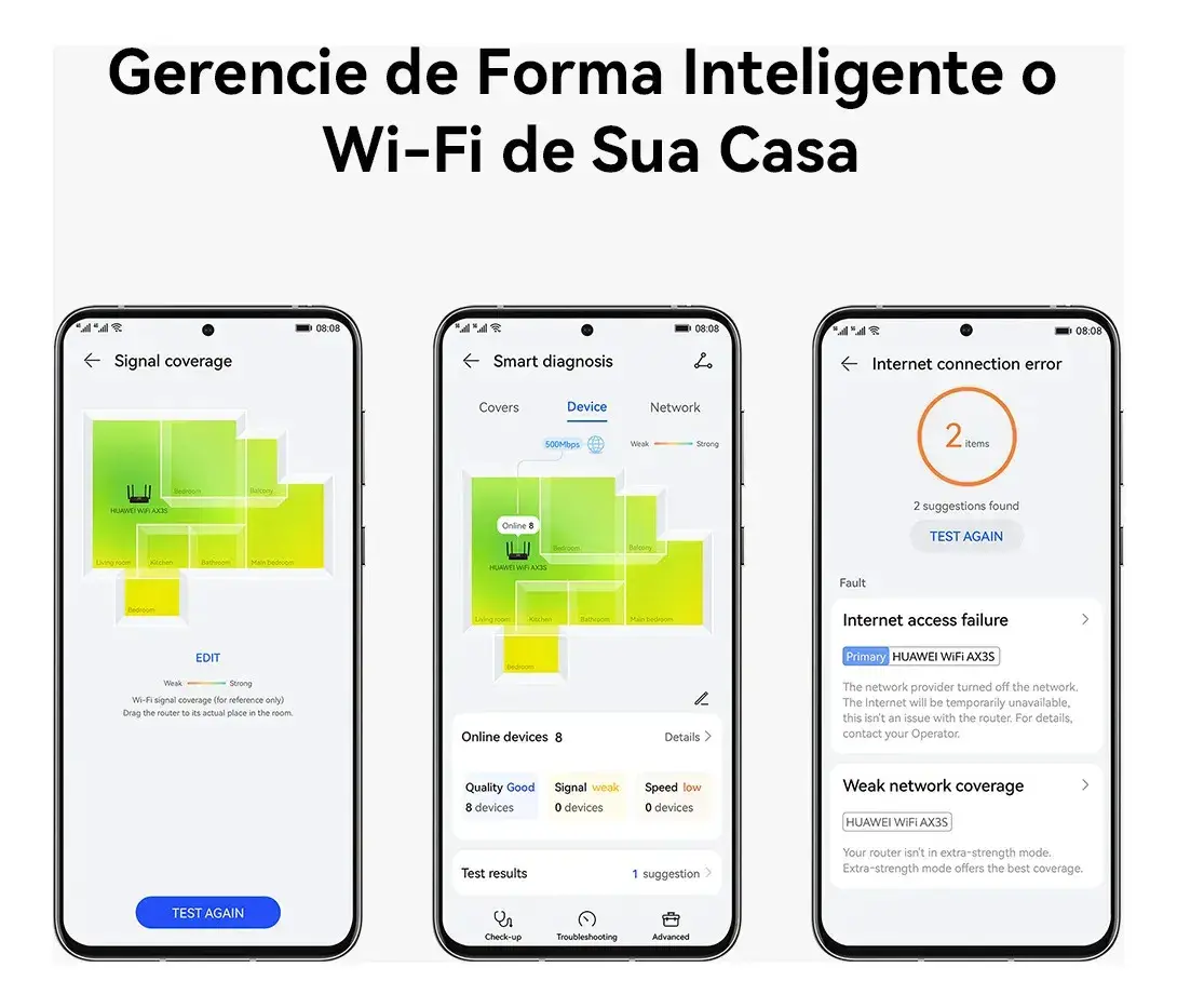 Easymesh | AX3000 Wi-Fi 6¹ | HiConfig Preset |Banda larga maior com 160 MHZ|Alta Velocidade|Conexão mais estável, turbinando sua internet| Preto thumbnail 7