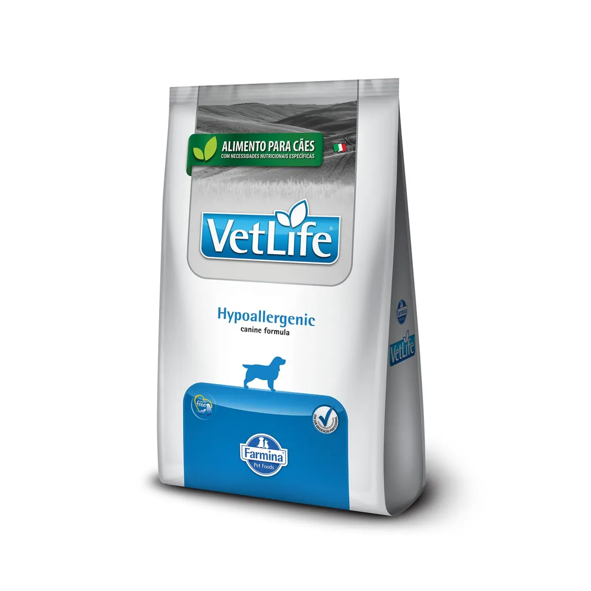 Vet Life - Ração Farmina Natural Hypoallergenic para Cães Adultos com Problemas de Pele - 10,1kg