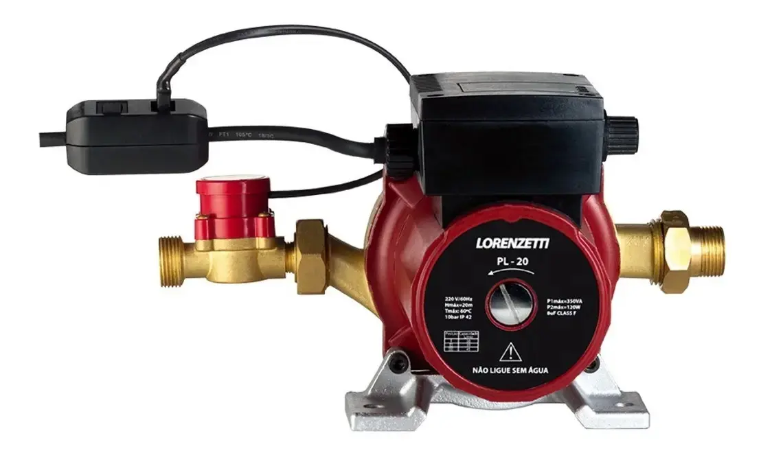 Pressurizador Lorenzetti Pl20 Pl 20 Mca 350w Água