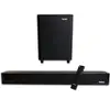 Kit Soundbar e Subwoofer Som de Cinema 2.1 Canais e Tecnologia Imersiva Entrada Óptica Coaxial USB e BT Acompanha Controle - Tomate - 1