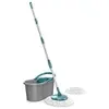 Mop FIT Giratório com 2 refis microfibra, balde com 8 litros, MOP5010, Flash Limp - Verde