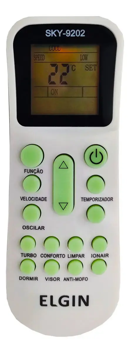 Controle Remoto Para Ar Condicionado Split Elgin Ykr-k/001e thumbnail 5
