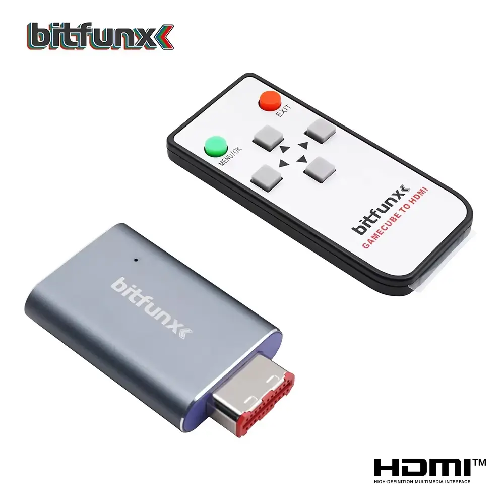 Vídeo HDMI Bitfunx GC ™ Adaptador Digital AV para HDMI ™ GC2HD para console de jogos Nintendo Gamecube NGC DOL-001 - 1