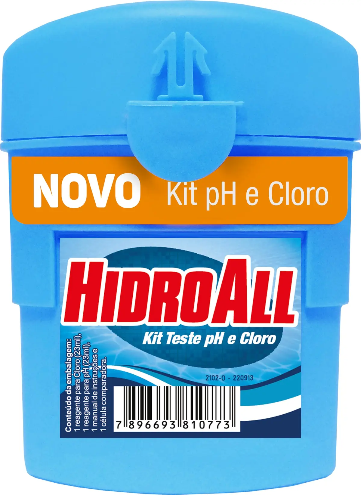 HidroAll Análise Kit T|este pH e Cloro