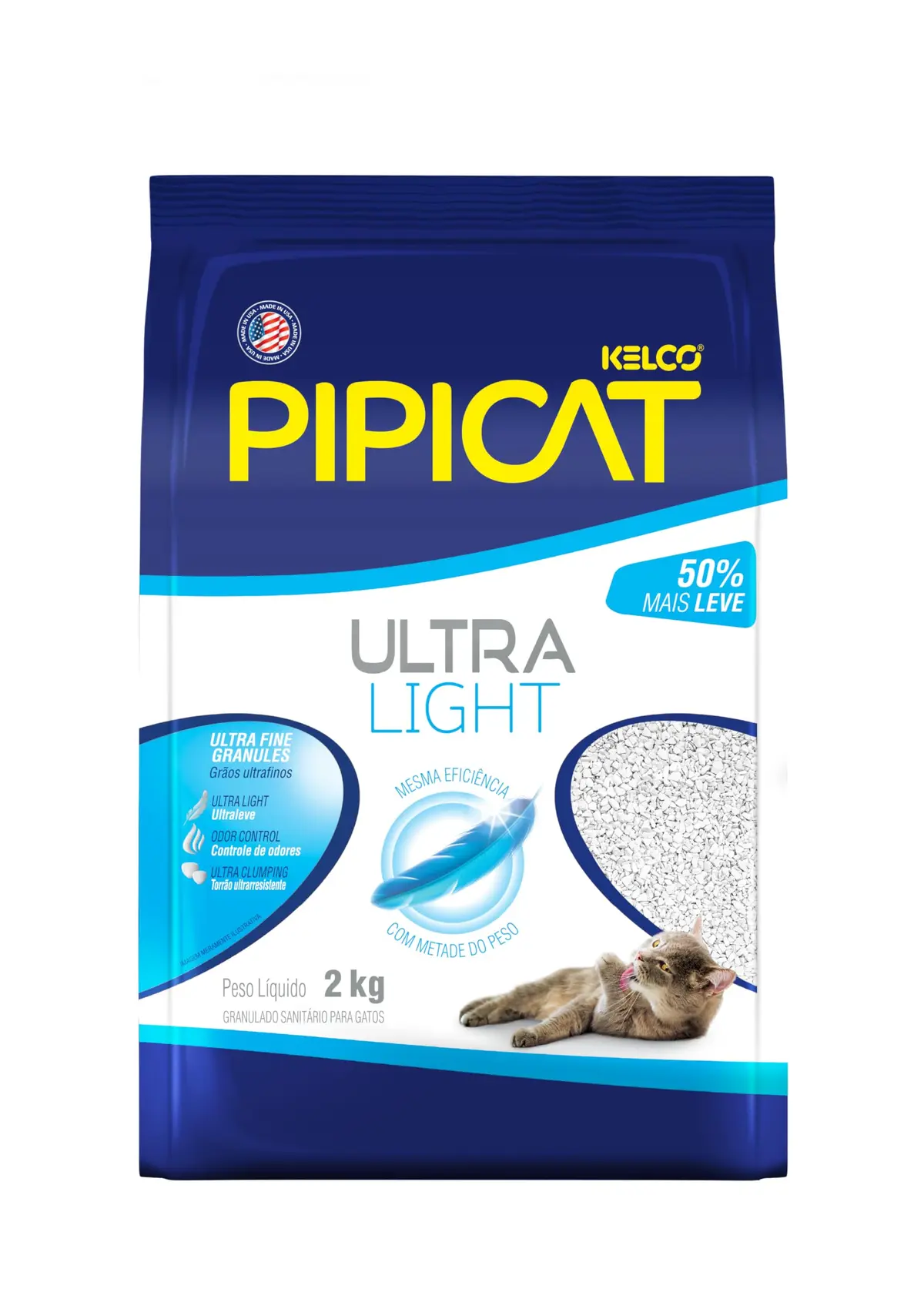 Pipicat Granulado Sanitario Ultra Light 2 kg - 1