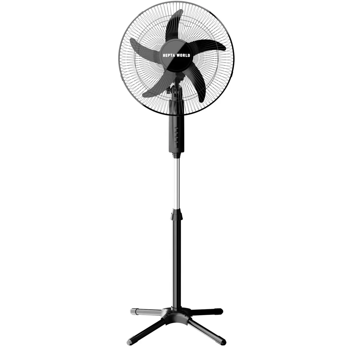 HEPTA WORLD Ventilador de Coluna, Resfriamento, Silencioso, Design Slim para Casa Escritório (PRETO, 110V, 1011)