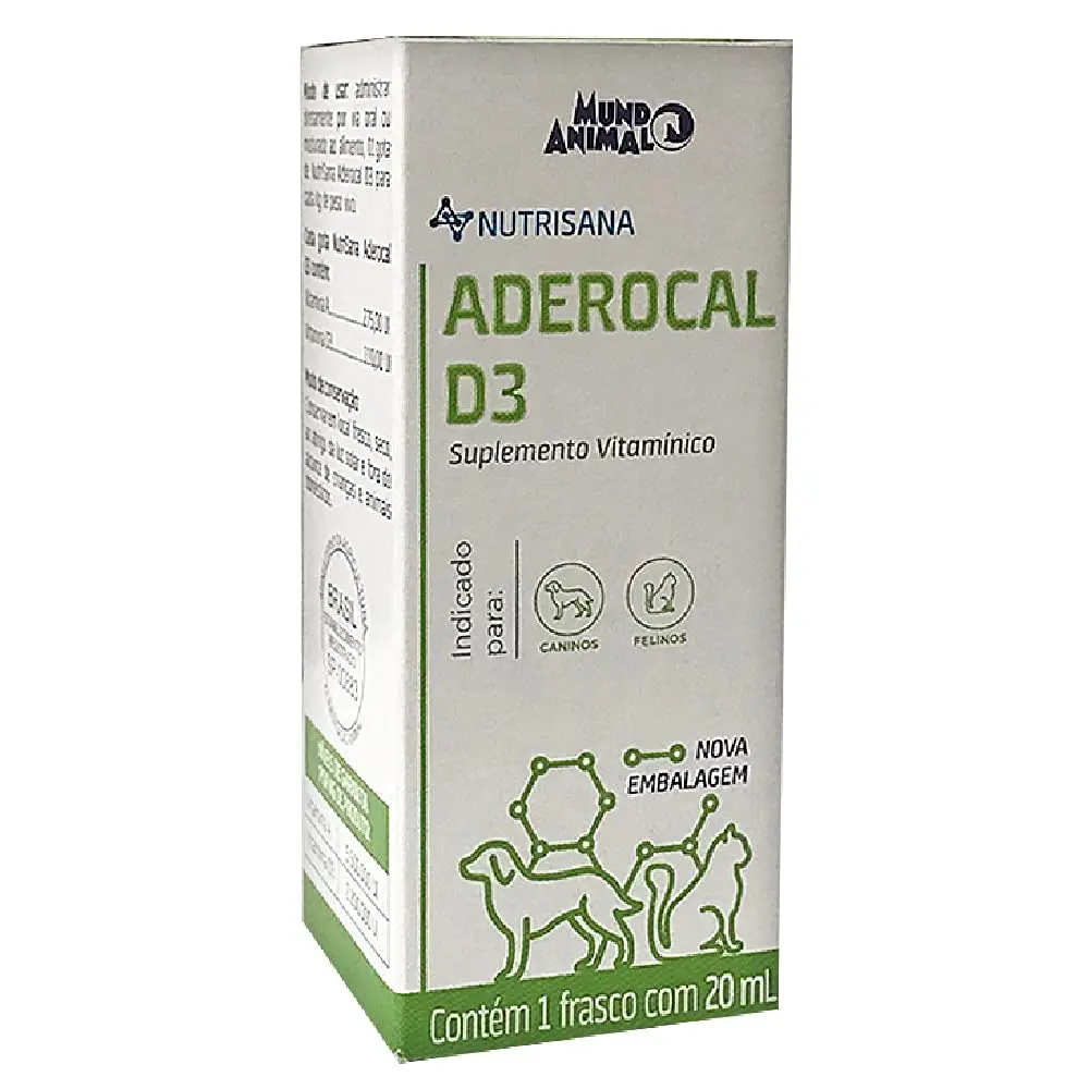 Mundo Animal Nutrisana Aderocal D3 20 Ml