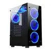 Gabinete Gamer Mid Tower Vidro Temperado Preto - 1