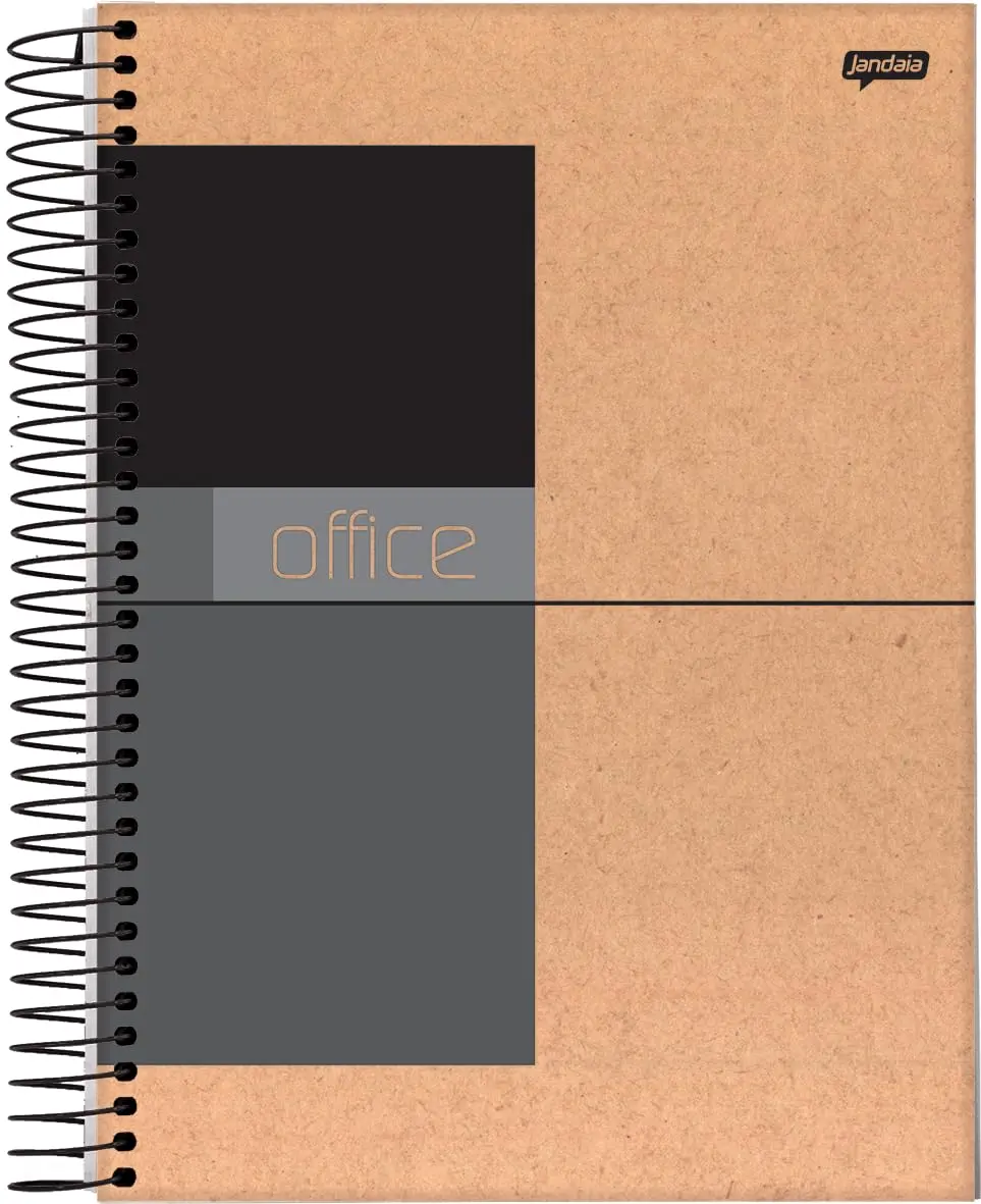 Jandaia - Caderno Espiral Universitário CD 1 Matéria Executive Kraft 104 Fls Office Collection FSC