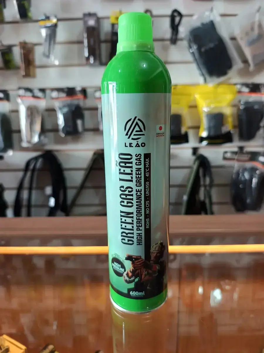 Green Black Power Gas P/ Airsoft C/ Silicone 600ml Cor Verde thumbnail 5