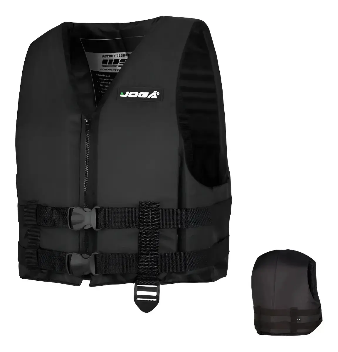 Colete Salva-vidas Infantil Wave - Jogá - Nylon Cor Preto Tamanho 20kg