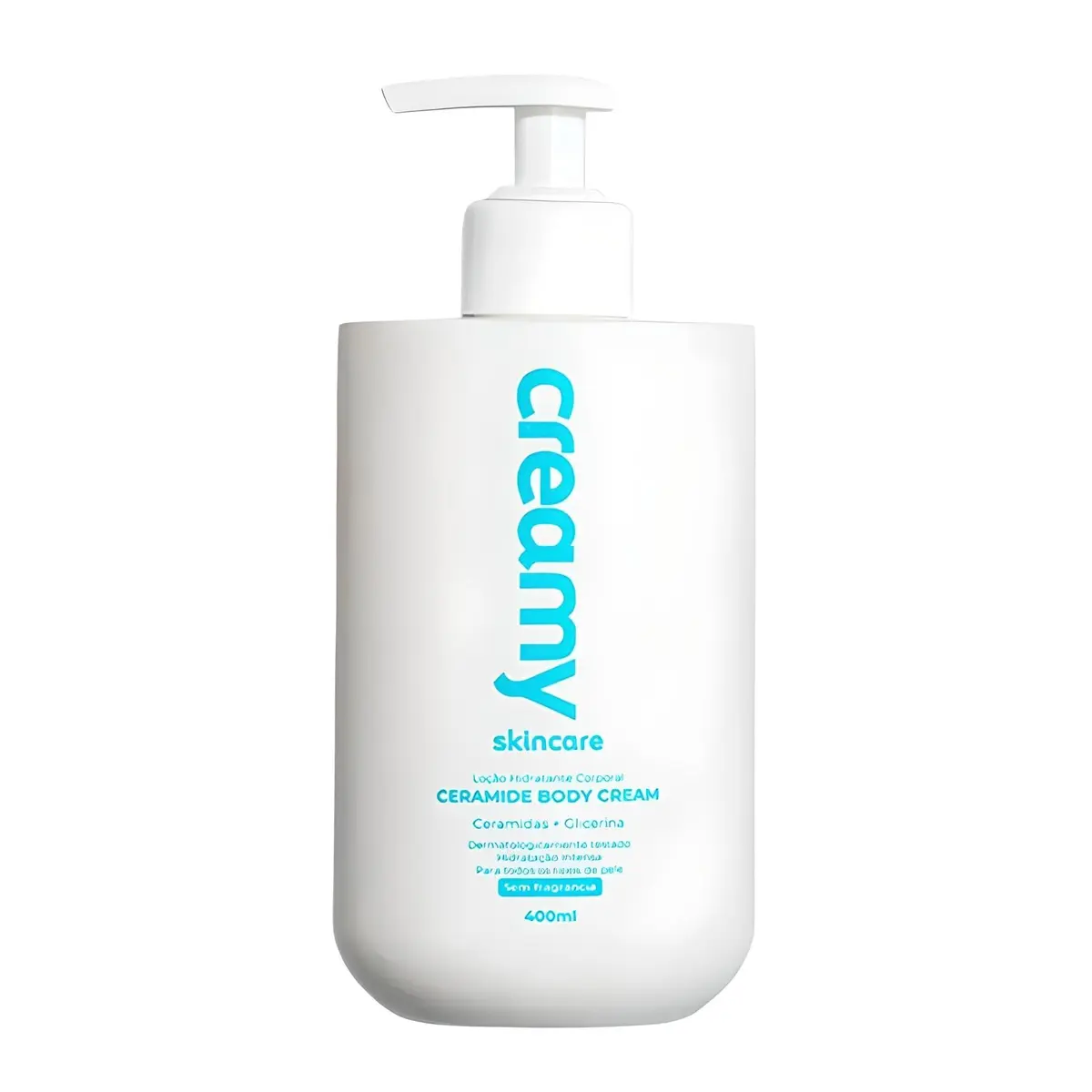Creamy Skincare Ceramide 400ml | Aumento da Hidratação, Maciez, Firmeza da Pele, Rápida Absorção, Sem Fragrância e Hipoalergênico | Todos os Tipos de Pele