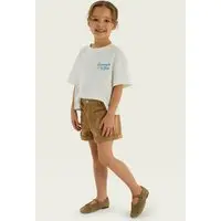Infantil - Shorts Menina Em Sarja Hering