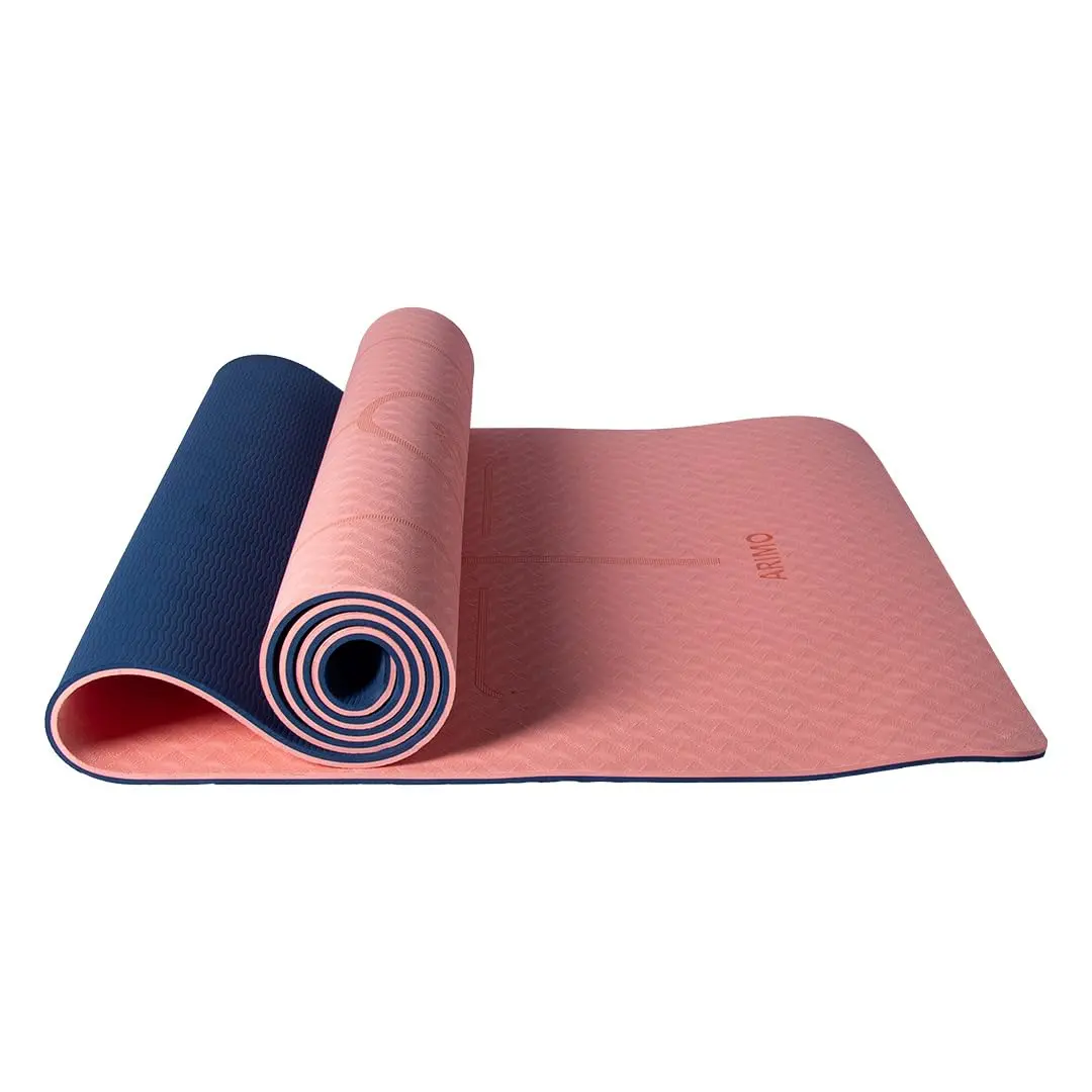 ARIMO Tapete Yoga Mat Antiderrapante TPE Ecológico Biodegradável Todos Os Tipos de Yoga/Pilates 181 x 61 cm x 8 mm