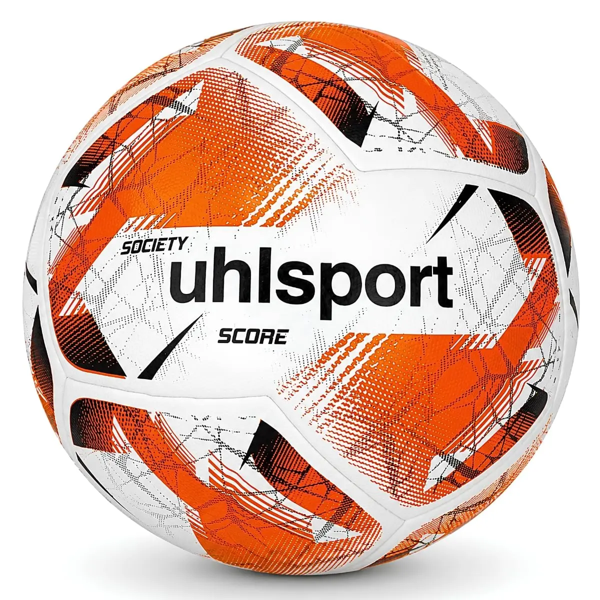 Bola de Futebol Society Uhlsport Score Branco/Preto/Vermelho Tamanho 5